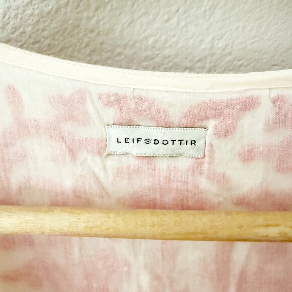 ANTHROPOLOGIE x LEIFSDOTTIR | Azalea Stitched Embroidered Dress Pink | Size 8 - Picture 6 of 9